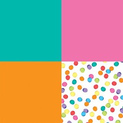 Confetti napkins paper party napkins 20 pieces multicolor