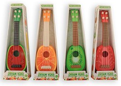 Toy guitar fruit educational cardboard kids game multicolor