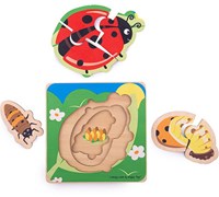Bigjigs Lifecycle Layer Puzzle Ladybug-2