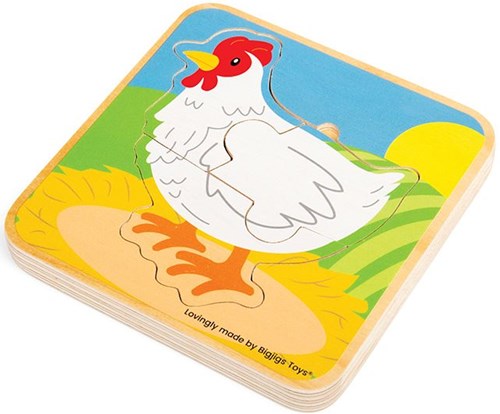 Bigjigs Lifecycle Puzzle Chicken-3