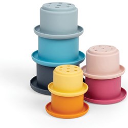 BigJigs stacking cups silicone toy colourful sensory from 12 months