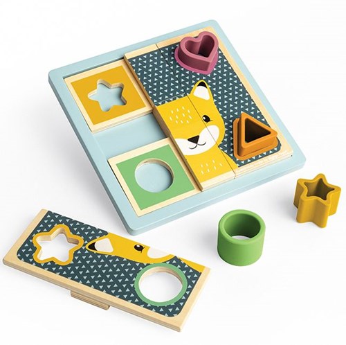BigJigs wooden activity game puzzle - educational toy for kids-2