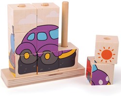 Bigjigs Stacking Blocks Transport