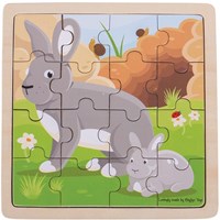 Bigjigs Rabbit and Kitten Puzzle