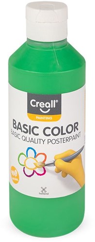 Creall poster paint green 250ml - kids paint for crafting