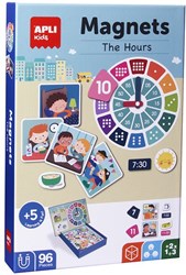 APLI Kids magnetic game learn to tell time educational toy clock