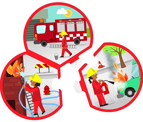 APLI Kids puzzle - professions and workplaces cardboard educational toy-2
