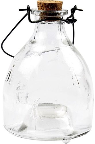 Wasp trap glass decorative transparent outdoor insect catcher 13 cm