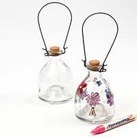 Wasp trap glass decorative transparent outdoor insect catcher 13 cm-2