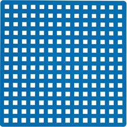 Plus-Plus building plate blue - construction baseplate 12 pieces