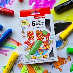 Bruynzeel 6 Bruynz. poster paint stick base 60159006