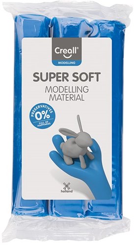 Creall super soft modelling clay blue 500 grams - creative clay