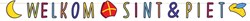 Letters garland welcome Sinterklaas & Piet