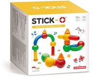 Stick-O magnetic building toy basic set 10 pieces for toddlers and kids