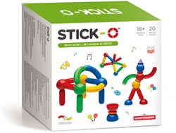 Stick-O magnetic construction toy basic set 20 pieces toddler toy