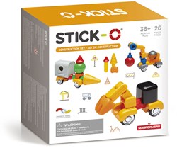 Stick-O magnetic toy construction set 26-piece building kit kids