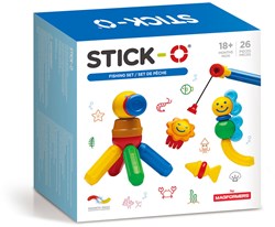 Stick-O magnetic fishing game construction set for toddlers 26 pieces toy