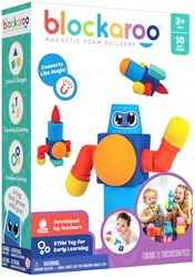 Magnetic Foam Blocks Robot Box construction toy bath toy 10pcs