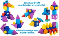Blockaroo magnetic airplane building set foam blocks bath toy 10pcs-3