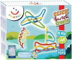 Clics building toy Spaghetteez flexible building sticks 35-piece creative