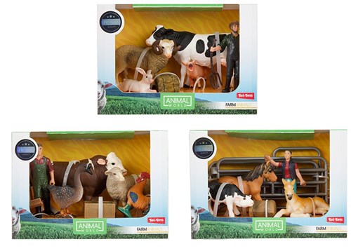 Toi-Toys farm animals playset - Medium set with animals and farmer-2