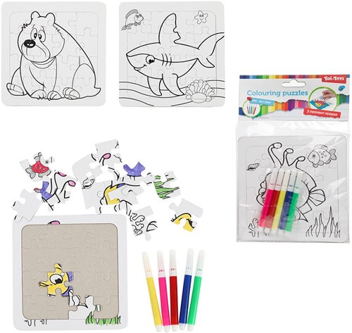 Children's puzzle coloring puzzle creative toy puzzles with markers