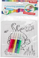 Children's puzzle coloring puzzle creative toy puzzles with markers-2
