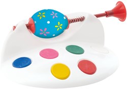 Egg painting spinner creative toy with paint and brush for Easter