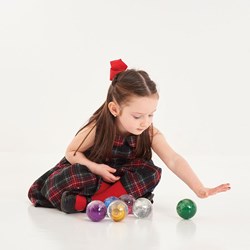 TickiT sensory glitter balls toy - rainbow set of 7 balls