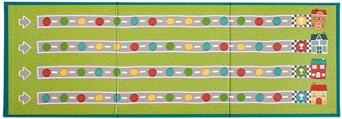APLI Kids racing board game with wooden cars - educational kids game-2