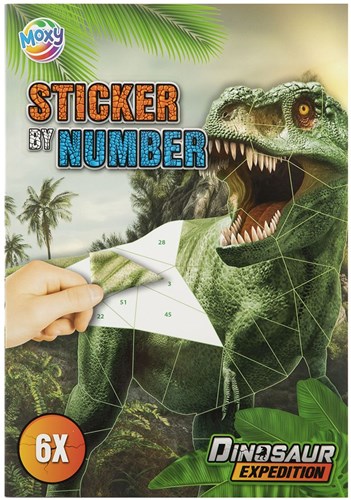 Creative Craft Group dino sticker book number sticker craft fun