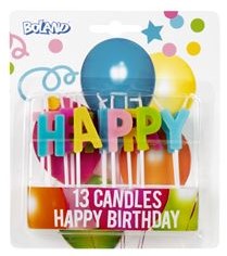 Happy Birthday candles 13 pieces 31071
