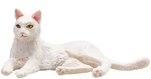 Mojo Pets toy Cat Lying White - 387368-3