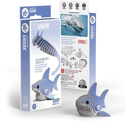 Eugy 3D shark puzzle - cardboard craft kit for kids
