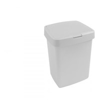 Sunware waste bin Delta 10L white - plastic trash can with flip lid