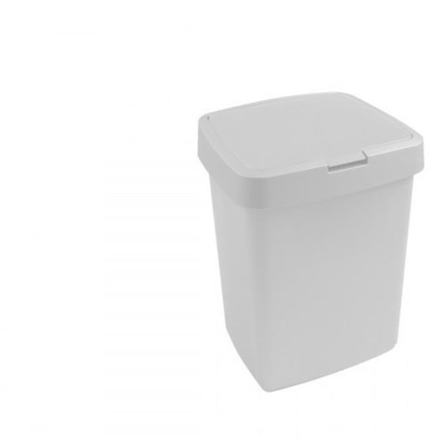 Sunware waste bin Delta 10L white - plastic trash can with flip lid