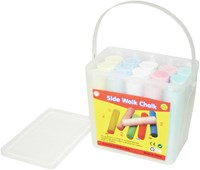 Eduplay sidewalk chalk jumbo 15 pieces - creative outdoor toy-2