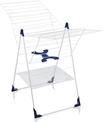 Leifheit drying rack Classic 250 Flex - extra tall clothes airer 25 meters