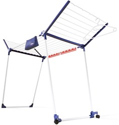 Leifheit drying rack Pegasus 200 solid deluxe mobile - clothes airer with wheels