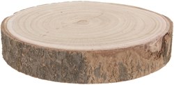 Plateau Paulownia wood decorative slice 23cm multicolor