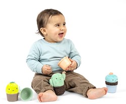 Ingenuity baby toy Calm Springs stackable rattles multicolor