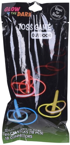 Glow in the Dark ring toss game - kids toy - luminous play set