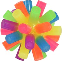 Bouncing ball rainbow with light toy colorful ball