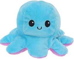 Plush octopus reversible cuddly toy multicolor emotions toy