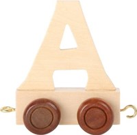 Small Foot wooden letter train train letter A set of 12 pieces-2