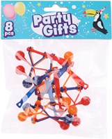 Click-clackers toy party favors set of 8 colorful plastic