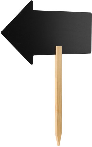 Chalkboard arrow on stick wooden blackboard 50cm decoration-2