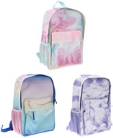 Backpack tie-dye multicolor polyester for kids school bag