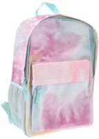 Backpack tie-dye multicolor polyester for kids school bag-3