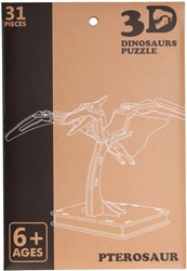 3D dinosaur wooden puzzle educational toy multicolor